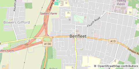 Map of Benfleet