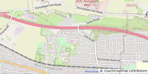 Map of Fareham, Hampshire