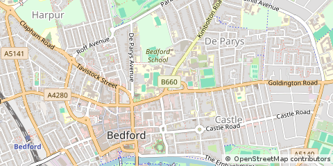 Map of Bedford