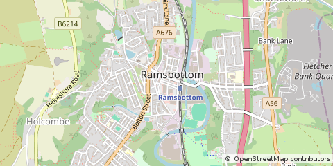 Map of Ramsbottom