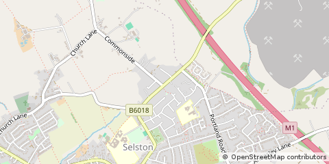 Map of Selston, Nottingham