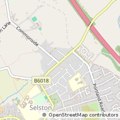 Map of Selston, Nottingham