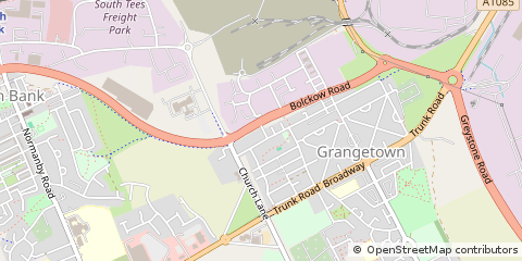 Map of Middlesbrough, Cleveland