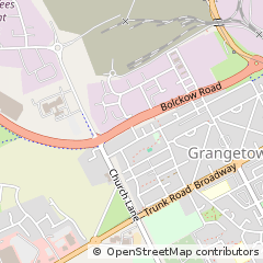 Map of Middlesbrough, Cleveland