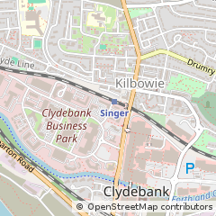 Map of Clydebank, Glasgow