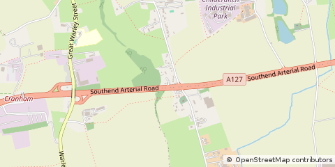 Map of Brentwood, Essex