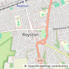 Map of Royston, Herts