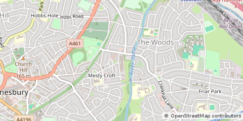 Map of Wednesbury