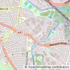 Map of Birmingham, West Midlands