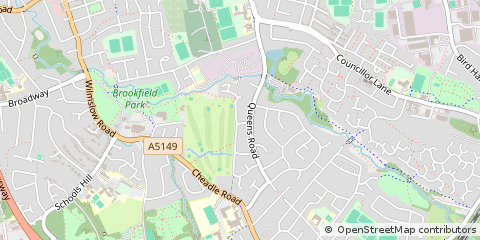 Map of Cheadle Hulme