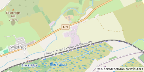 Map of Blackridge, West Lothian