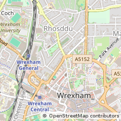 Map of Wrexham