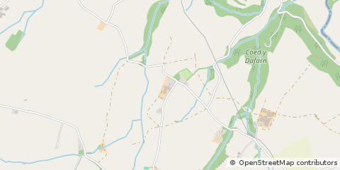 Map of Denbigh, Conwy