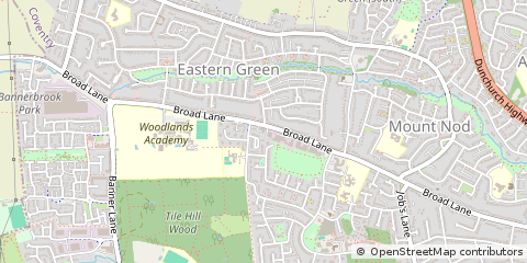 Map of Coventry, West Midlands