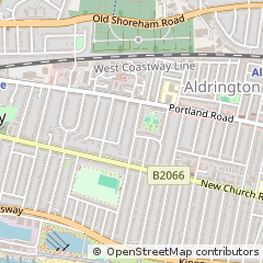 Map of Hove, East Sussex
