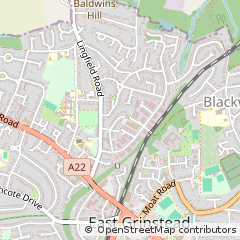 Map of East Grinstead