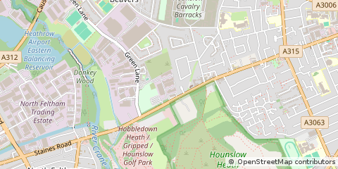 Map of Hounslow, Surrey
