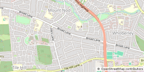 Map of Coventry, West Midlands