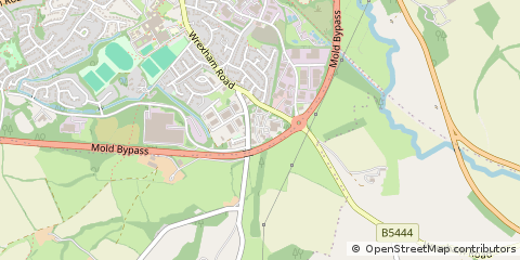 Map of Mold, Flintshire