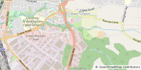 Map of Crewe, Cheshire
