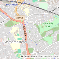 Map of Bracknell, Berkshire