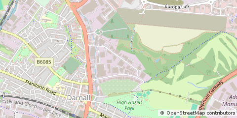 Map of Sheffield
