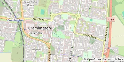 Map of Northumberland