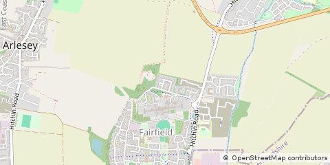 Map of Hitchin, Hertfordshire