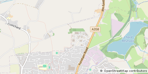 Map of Chard, Somerset