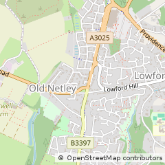 Map of Bursledon, Hampshire