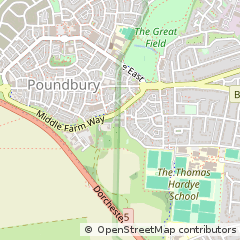 Map of Dorchester, Dorset
