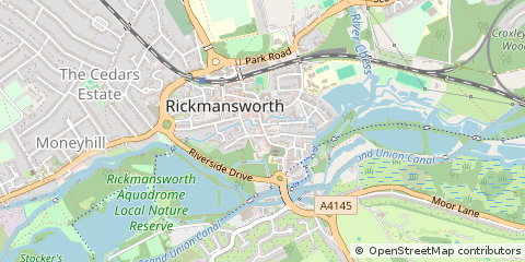 Map of Rickmansworth, Hertfordshire