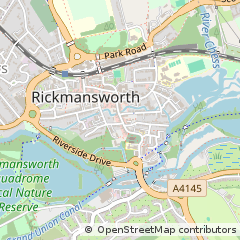 Map of Rickmansworth, Hertfordshire