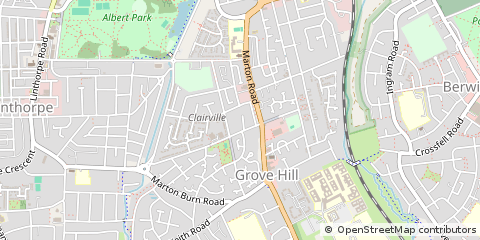 Map of Middlesbrough, Cleveland