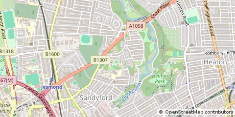 Map of Newcastle Upon Tyne