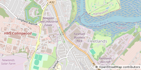 Map of Gosport, Hampshire