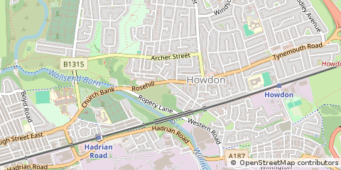 Map of Wallsend