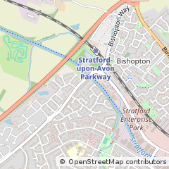 Map of Stratford-Upon-Avon, Warwickshire