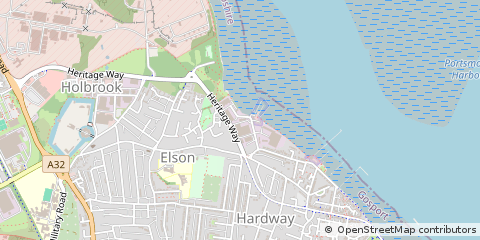 Map of Gosport, Hampshire