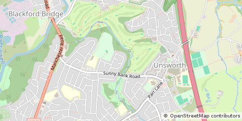 Map of Bury, Lancashire