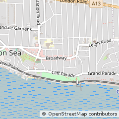 Map of Leigh-on-SEA