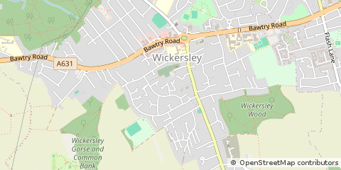 Map of Rotherham
