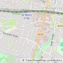 Map of Orpington, Kent