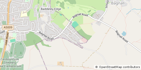 Map of Stoke-on-Trent, Staffordshire