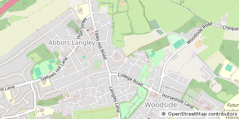 Map of Abbots Langley