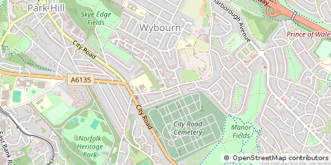 Map of Sheffield
