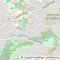 Map of Sheffield
