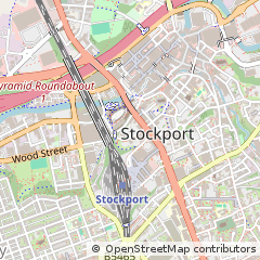 Map of Stockport, Cheshire