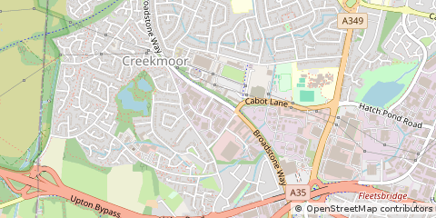 Map of Poole, Dorset