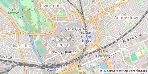 Map of Cardiff